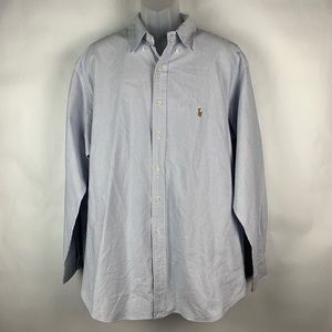 Polo Ralph Lauren Mens 17.5 size White Shirt